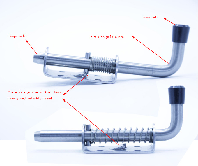 top spring loaded slide bolts latch manufacturers for Van-8